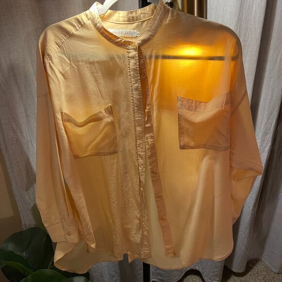 American Holic buttercream button up M Wmn's - Picture 2 of 7